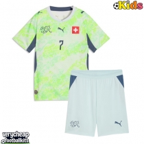 Switzerland Breel Embolo #7 Replica Away Minikit World Cup 2026 Short Sleeve (+ pants)
